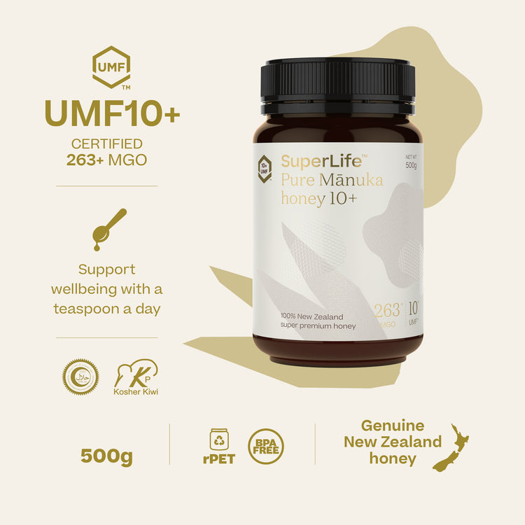 SuperLife™ Pure Mānuka honey 10+