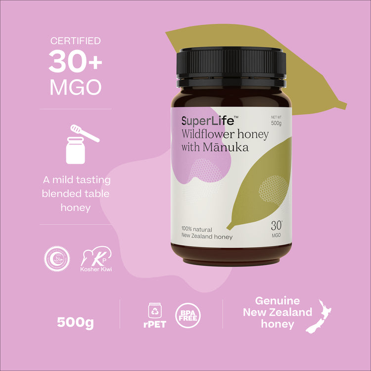 SuperLife™ Wildflower honey with Mānuka